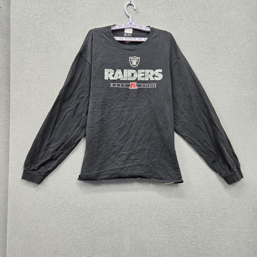Las Vegas Raiders Men Shirt 2XL Black NFL Team Apparel Graphic Raiders Logo